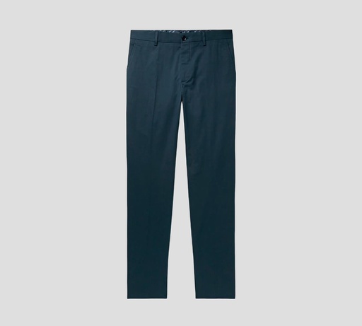 Etro - PANTALÓN DE VESTIR CLÁSICO AZUL MARINO CORTE SLIM