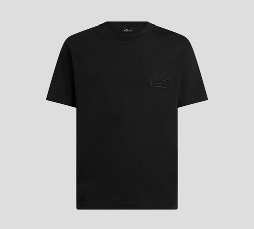 Etro - FRANELA CUELLO REDONDO BÁSICA CON LOGO BORDADO