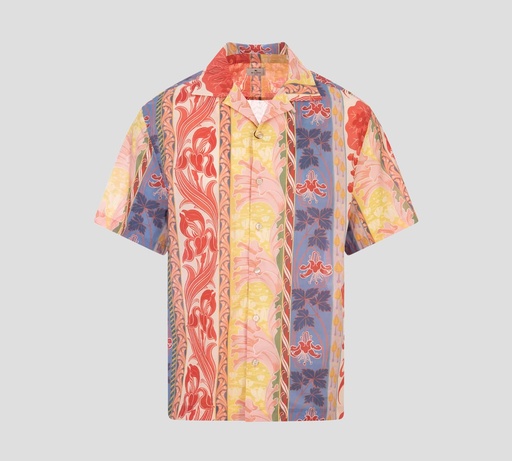 Etro - CAMISA MANGA CORTA CON ESTAMPADO FLOREADO MULTICOLOR