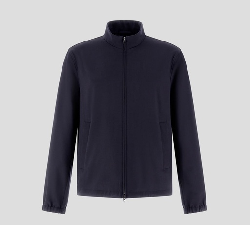 Herno - CHAQUETA EN CREPÉ FLUIDO CON CIERRE FRONTAL