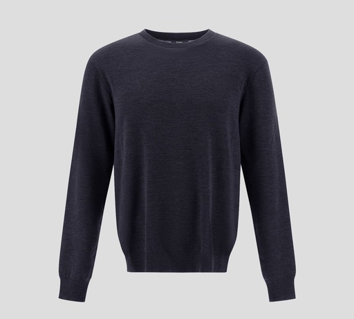 Herno - SWEATER DE PUNTO CLÁSICO CUELLO REDONDO
