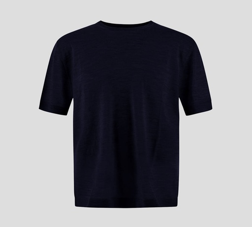 Herno - FRANELA DE PUNTO UNICOLOR CON CUELLO REDONDO