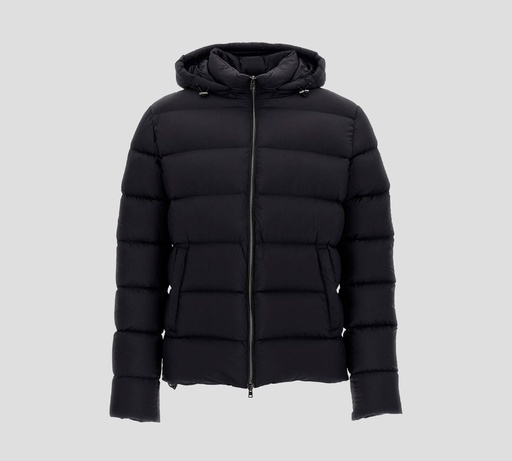 Herno - CHAQUETA PUFFER CON HOODIE Y CIERRE FRONTAL