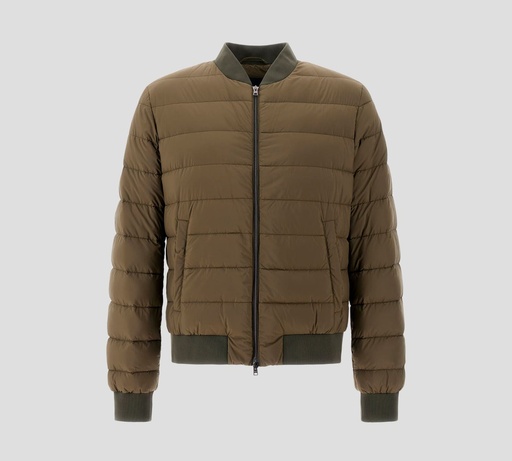 Herno - CHAQUETA BOMBER PUFFER IMPERMEABLE CON DOBLE BOLSILLO Y CIERRE FRONTAL