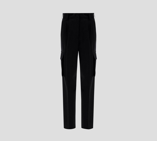 Herno - PANTALÓN CARGO DE VESTIR CON PINZAS Y BOLSILLOS LATERALES