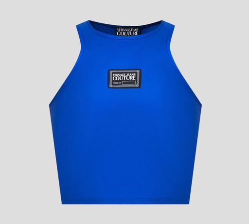 Versace jeans Couture - CROP TOP DEPORTIVO DE LYCRA SIN MANGAS