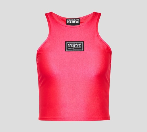 Versace Jeans Couture - CROP TOP DEPORTIVO DE LYCRA SIN MANGAS
