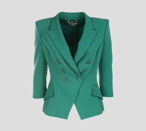 [GI03026E2-V500-P26] Elisabetta Franchi - BLAZER MANGA 3/4 CERRADO A UN BOTÓN