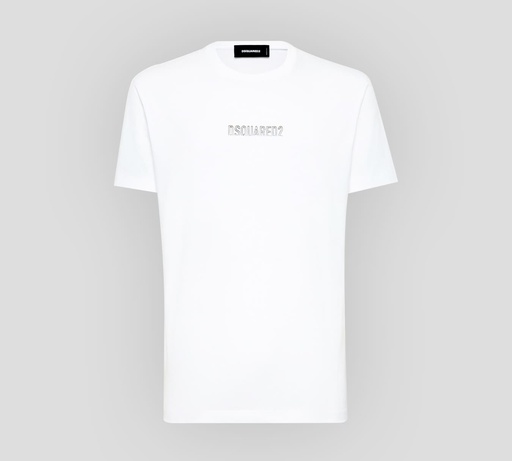 Dsquared2 - FRANELA CUELLO REDONDO CON LOGO EN OUTLINE