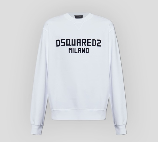 Dsquared2 - SWEATER CON LOGO ESTAMPADO AL FRENTE