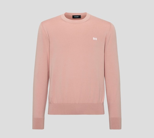 Dsquared2 - SWEATER CUELLO REDONDO DE PUNTO CON LOGO MINI BORDADO