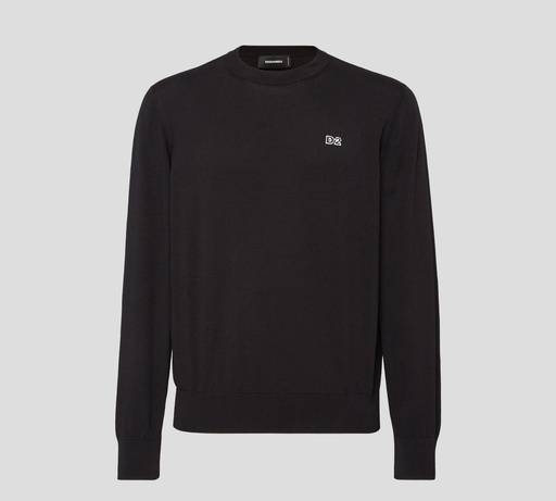 Dsquared2 - SWEATER CUELLO REDONDO DE PUNTO CON LOGO MINI BORDADO