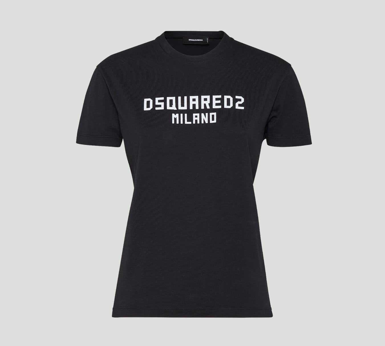 Dsquared2 - FRANELA CUELLO REDONDO CON LOGO EN SOBRE RELIEVE