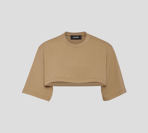 Dsquared2 - CROP TOP ICON ANCHO CON LOGO EN RELIEVE