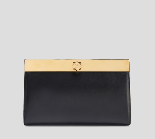 [EB40022-001] Giuseppe Zanotti - CARTERA TANAYA CON BOTÓN GIRATORIO Y CADENA PARA HOMBRO 