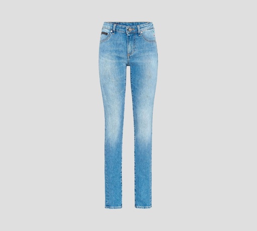 Philipp Plein - SKINNY JEANS CLÁSICO CON SELLO DE MARCA SOBRE BOLSILLO TRASERO