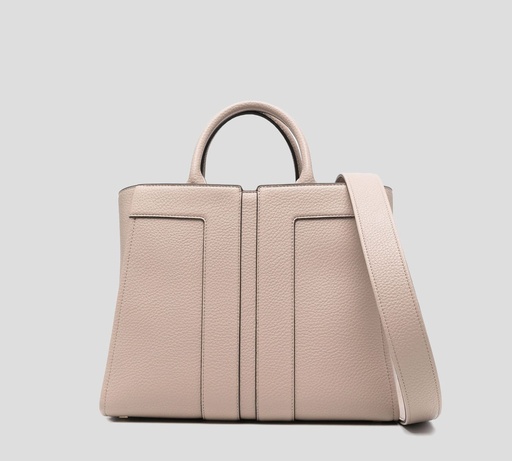 [BS07A51E2-DC4] Elisabetta Franchi - CARTERA GRANDE EN CUERO SINTÉTICO CON LOGO EN RELIEVE Y TIRA REMOVIBLE