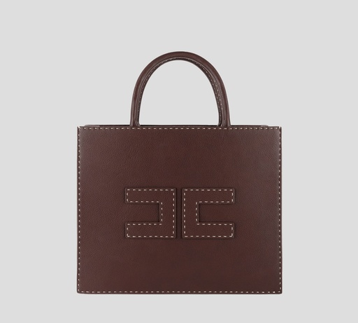 [BS09A51E2-644] Elisabetta Franchi - CARTERA MEDIANA CON TIRA REMOVIBLE Y COSTURAS CONTRASTANTES