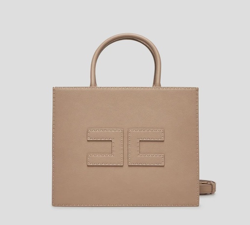 [BS09A51E2-DC4] Elisabetta Franchi - CARTERA MEDIANA CON TIRA REMOVIBLE Y COSTURAS CONTRASTANTES
