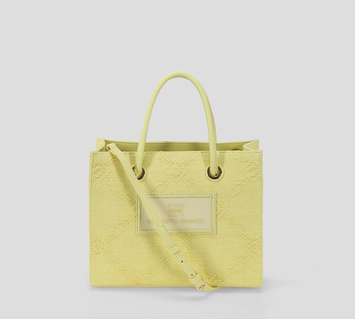 [BS83A52E2-DC7] Elisabetta Franchi - CARTERA CUADRADA PEQUEÑA TEXTURIZADA CON PATRÓN BORDADO