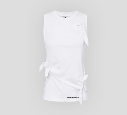 [CN00351E2-270] Elisabetta Franchi - FRANELA SIN MANGAS CON LAZOS