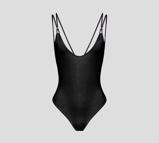 [CS69B51E2-110] Elisabetta Franchi - BODY NEGRO PLAYA