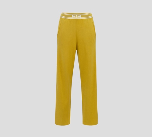 Elisabetta Franchi - MONO CON FRANJAS A LOS LATERALES EN CONTRASTE