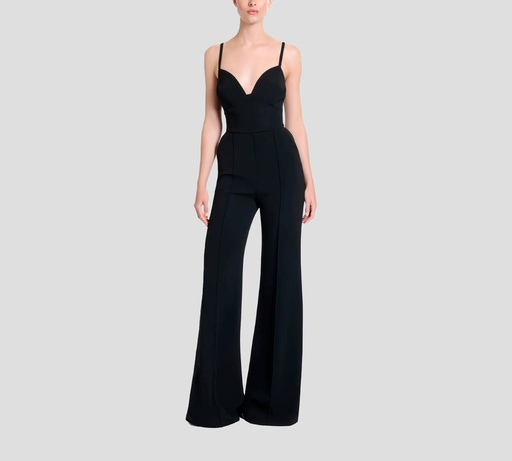 Elie Saab - ENTERIZO DE TIRAS CON BOTA AMPLIA