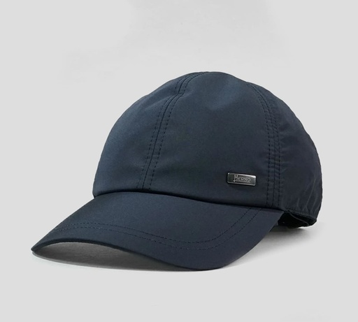 Herno - GORRA UNICOLOR CON MINI PLACA HERNO FRONTAL