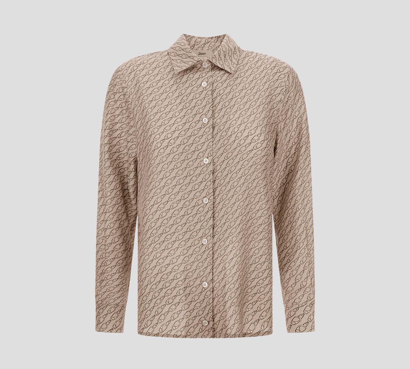 Herno - BLUSA CON ESTAMPADO DE CADENAS