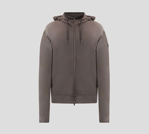 Herno - CHAQUETA BOMBER CON HOODIE, CIERRE FRONTAL Y BOLSILLOS LATERALES