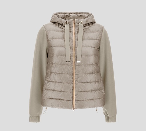 Herno - CHAQUETA HOODIE PUFFER DE NYLON Y ALGODÓN