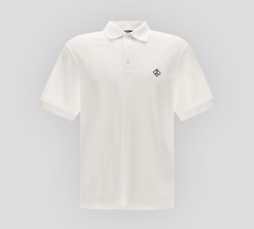Herno - POLO EN PUNTO PIQUÉ CON LOGO ROMBOIDE BORDADO SOBRE EL PECHO