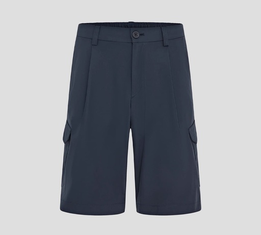 Herno - SHORT CARGO LAMINAR CON BANDA ELÁSTICA HACIA LA PARTE DE ATRÁS DE LA CINTURA