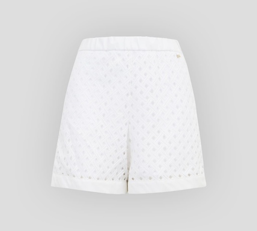 Herno - SHORT CORTE ALTO CON BANDA ELÁSTICA Y TELA DE ENCAJE