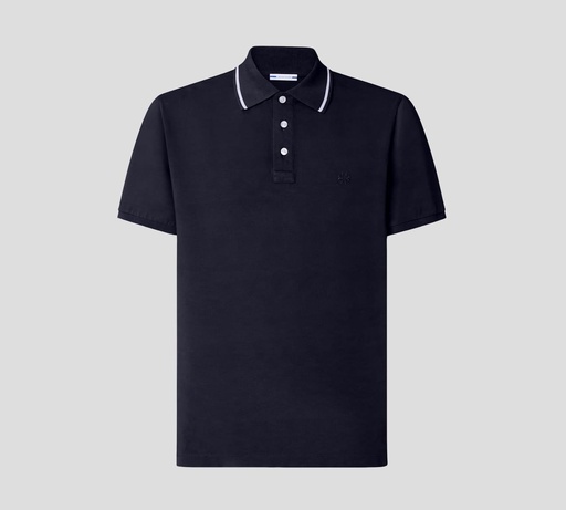 Jacob Cohen - POLO CLÁSICA EN PUNTO PIQUÉ CON LÍNEAS SOBRE MANGAS Y CUELLO