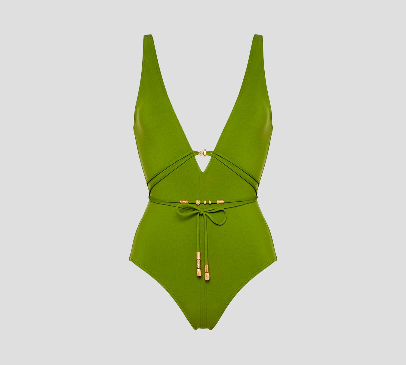 Eres - TRAJE DE BAÑO ENTERIZO CON DETALLES DORADOS