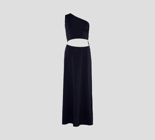 [20531-1001-020512] Eres - VESTIDO LARGO DESCUBIERTO A LA MITAD CON DETALLES DORADOS