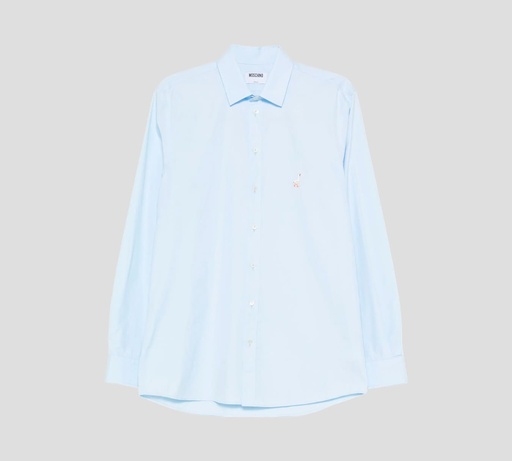 Moschino - CAMISA MANGA LARGA CON BORDADO DE GANZO