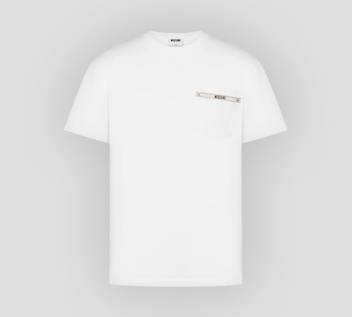 Moschino - FRANELA CUELLO REDONDO CON BOLSILLO Y DETALLE