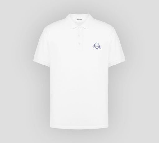 Moschino - POLO EN PUNTO PIQUÉ CON BORDADO SOBRE EL PECHO