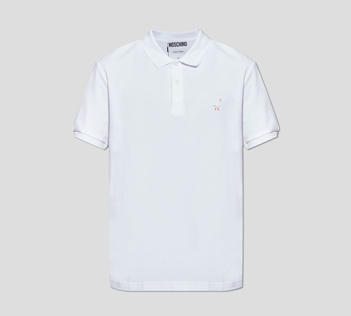 Moschino - POLO EN PUNTO PIQUÉ CON BORDADO DE GANZO