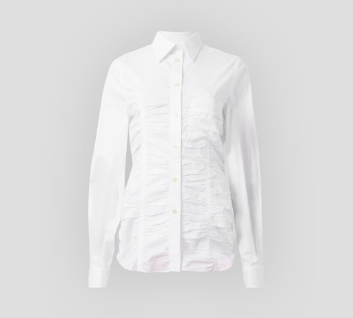 [A0208-5531-0001] Moschino - CAMISA MANGA LARGA CON FRUNCIDO AL FRENTE