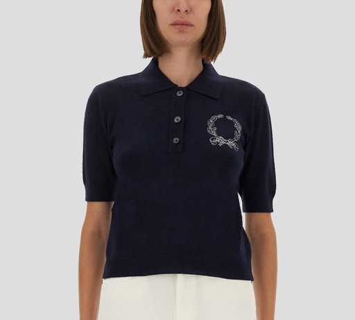 [A0929-5502-0290] Moschino - POLO DE PUNTO CON DETALLE BORDADO