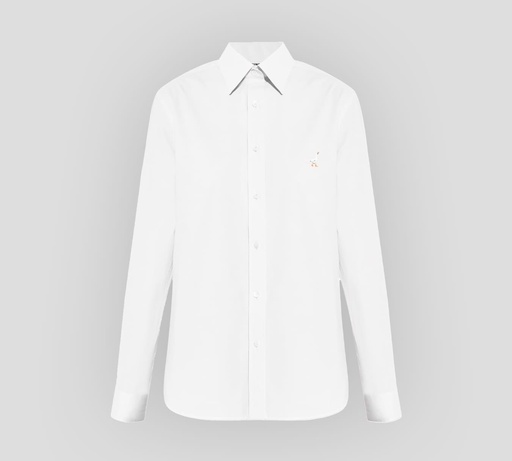 Moschino - CAMISA MANGA LARGA CON GANZO BORDADO