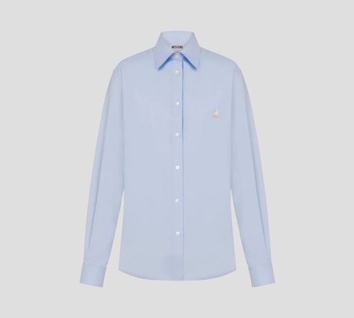 Moschino - CAMISA MANGA LARGA CON BORDADO DE GANZO DAMA