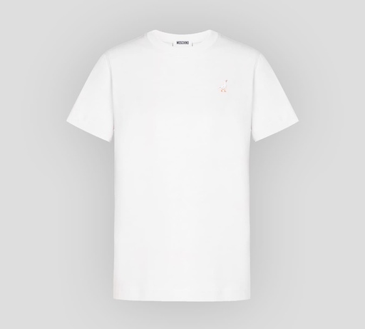 Moschino - FRANELA CUELLO REDONDO CON GANZO BORDADO