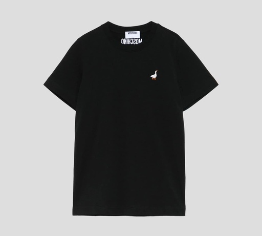 Moschino - FRANELA CUELLO REDONDO CON GANZO BORDADO