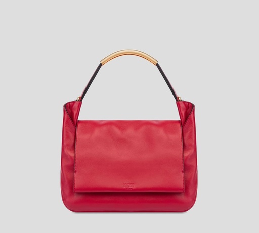 [MC4197PP1NOA0501] Moschino - CARTERA MEDIANA DE NAPPA CON ASA DE MANO DORADA