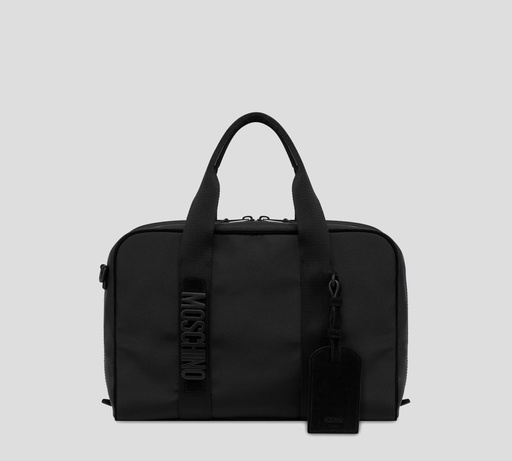 [MD4606PP0NF2100A] Moschino - BOLSO MEDIANO CON CIERRES GRUESOS Y BOLSILLO DE IDENTIFICACIÓN TRASERO